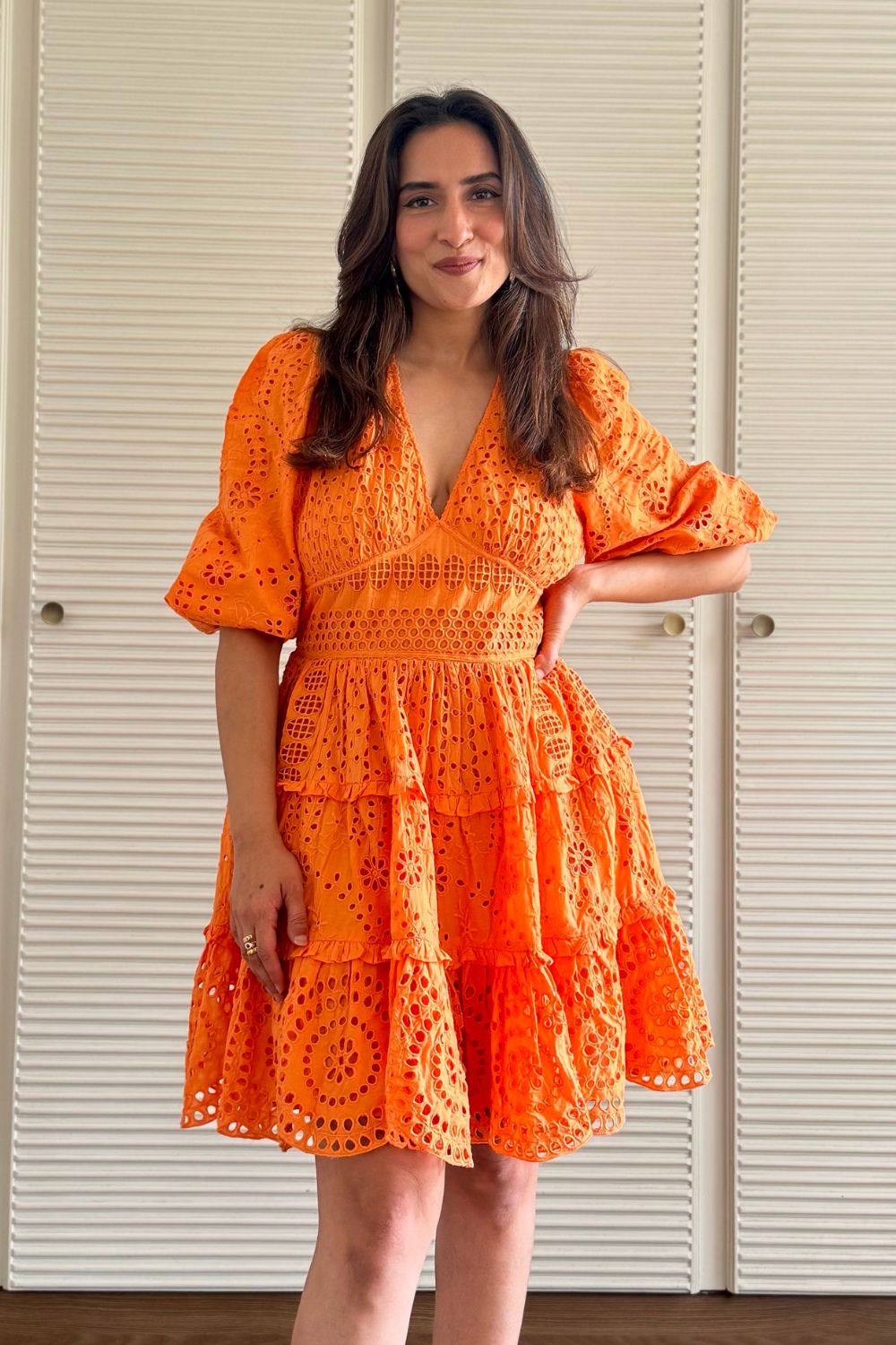 Serena Orange Dress