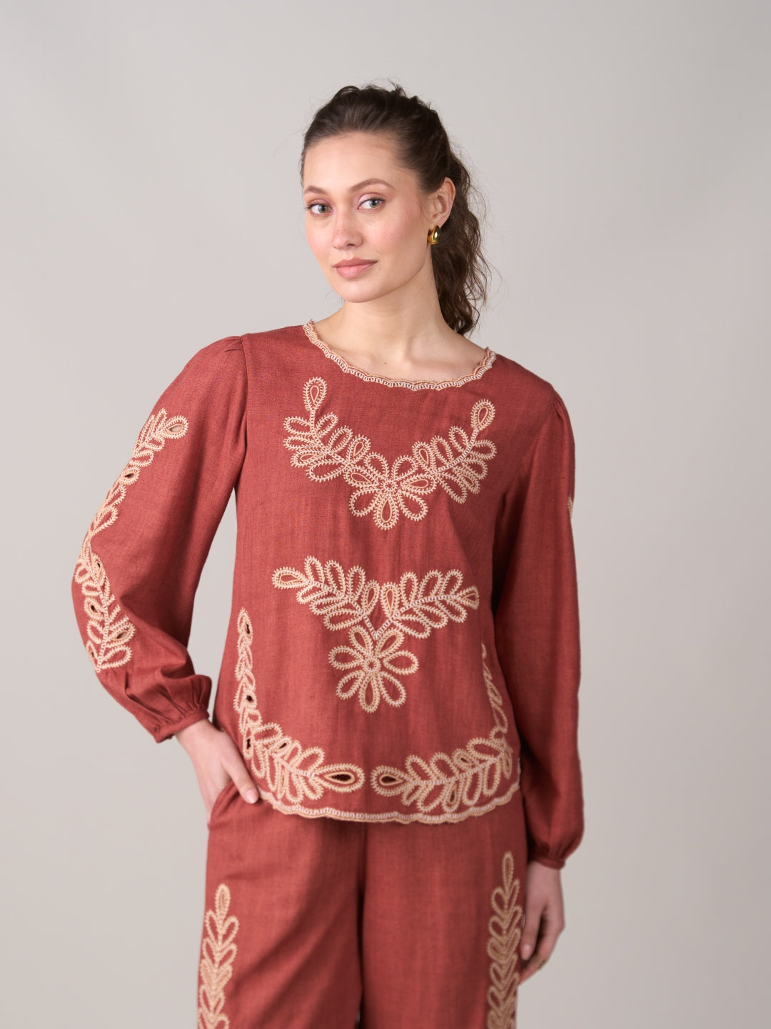 Jane Embroidered Top