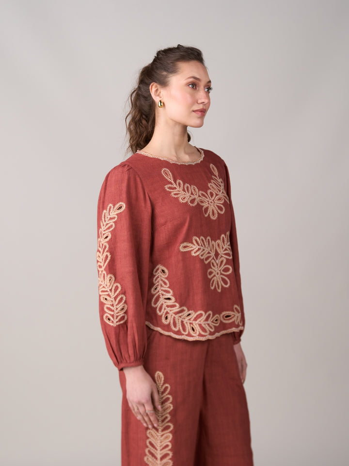 Jane Embroidered Top