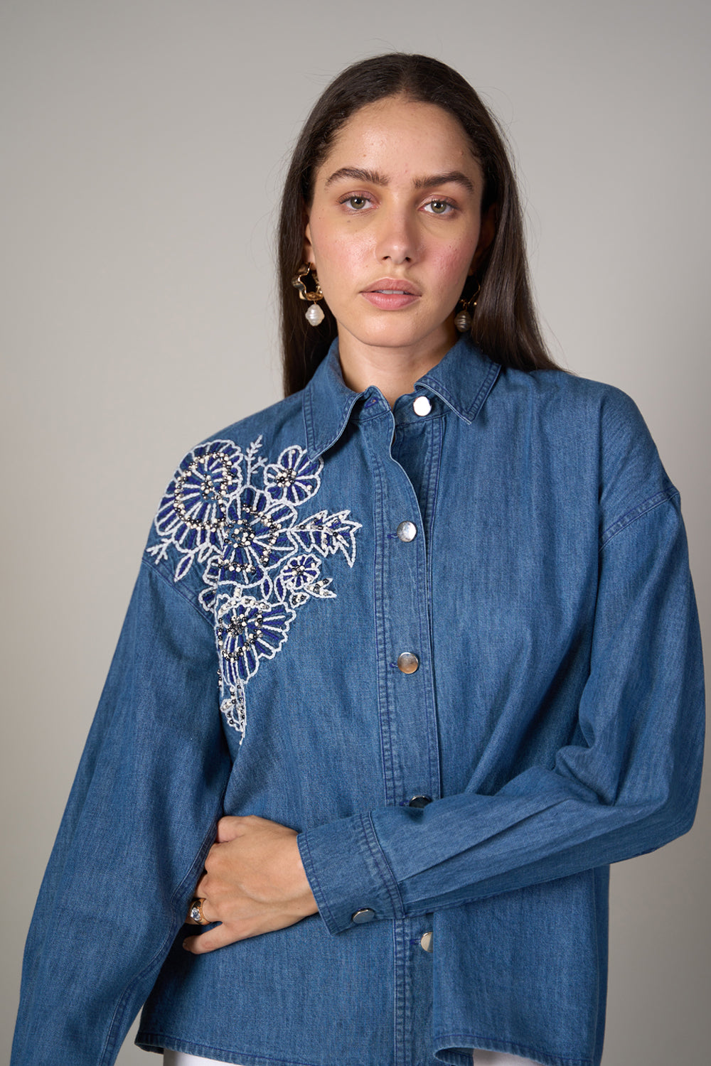 Lisa Oversized Denim Shirt