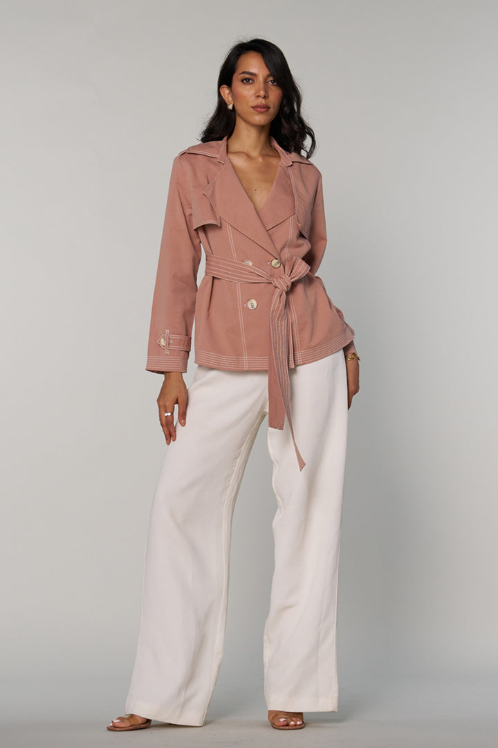 Freya Blush Trench