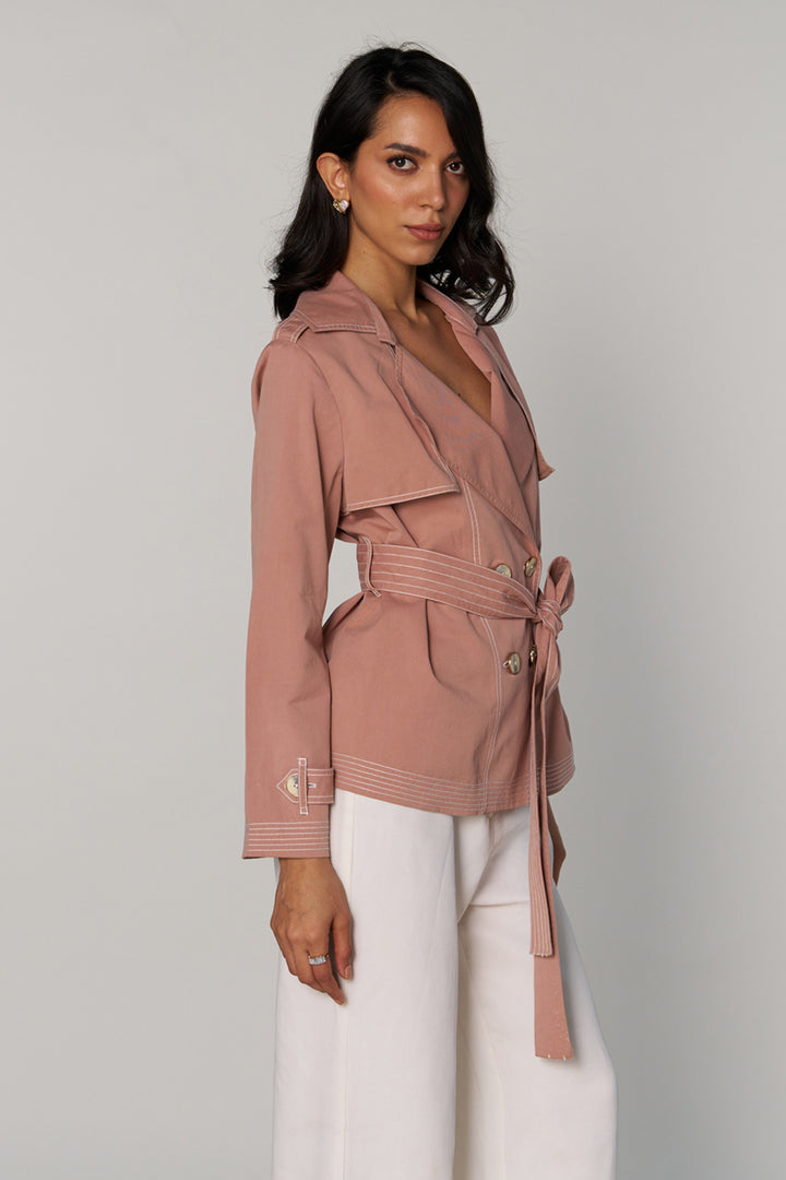 Freya Blush Trench