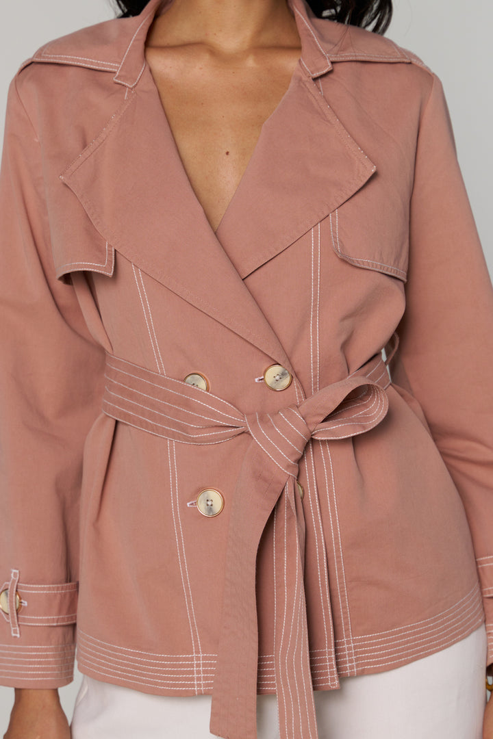 Freya Blush Trench