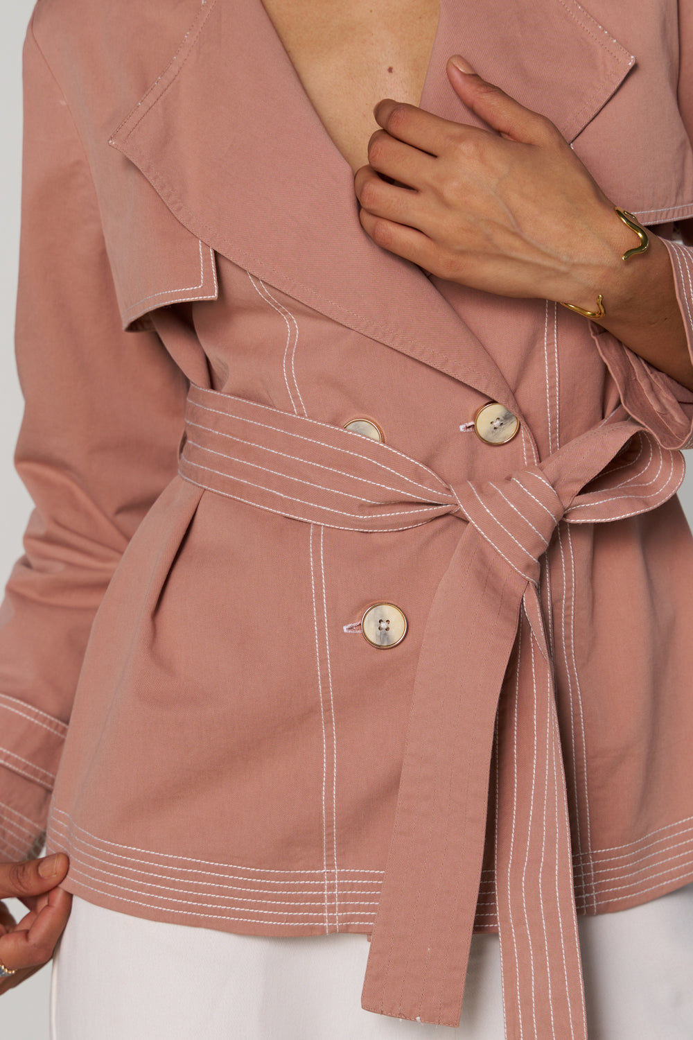 Freya Blush Trench