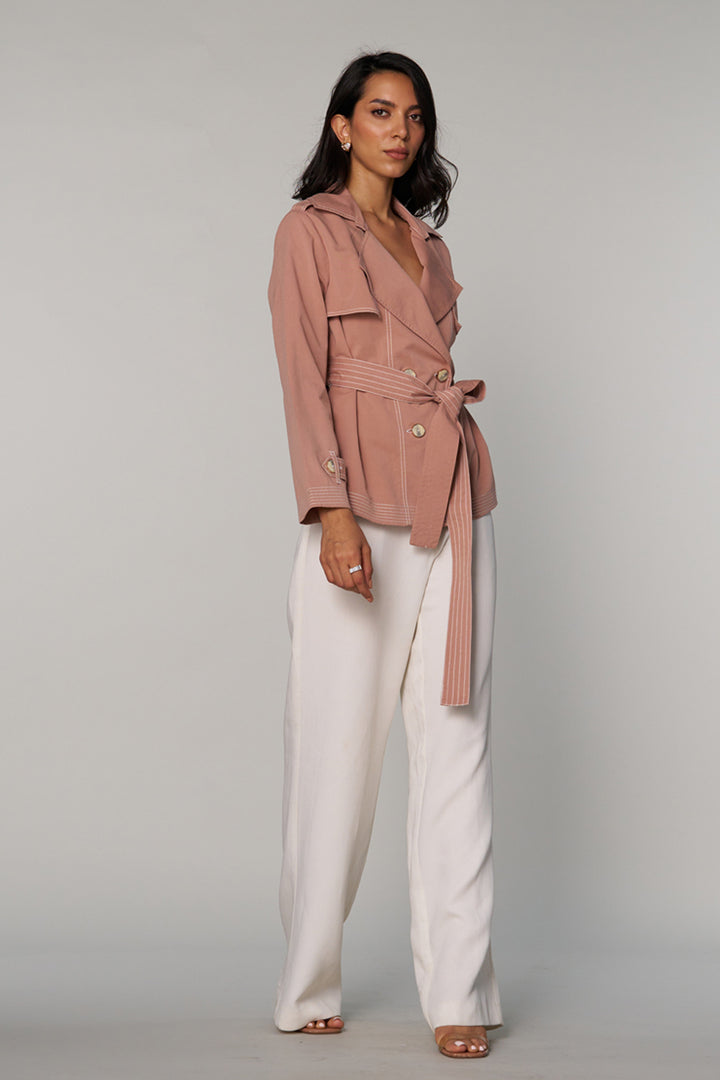 Freya Blush Trench