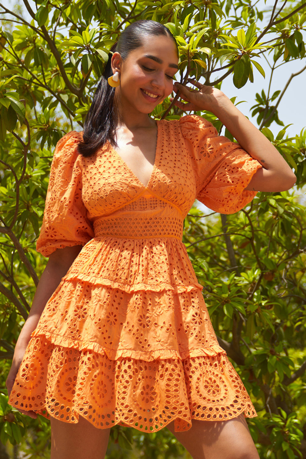 Serena Orange Dress