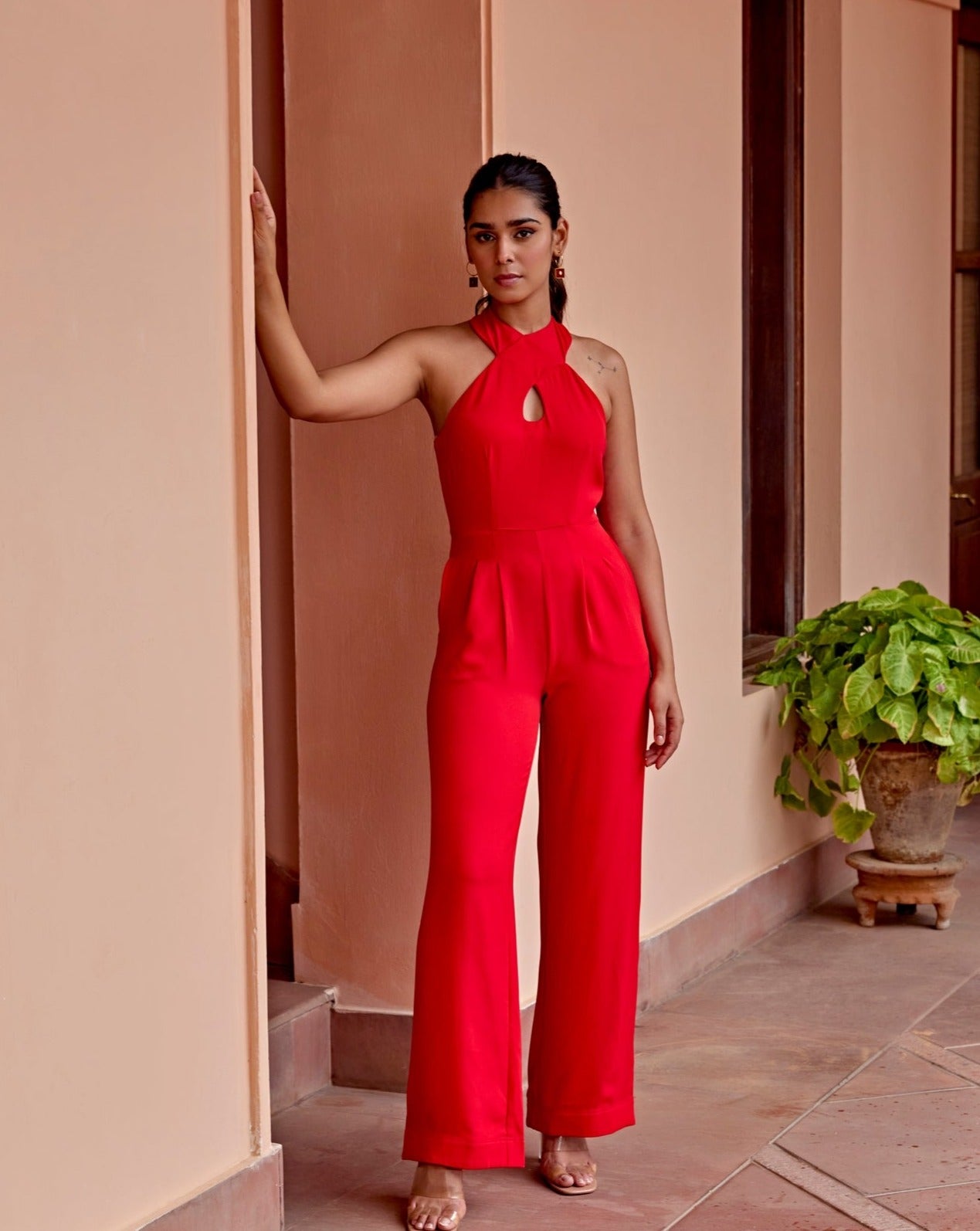 Jumpsuit rouge cheap